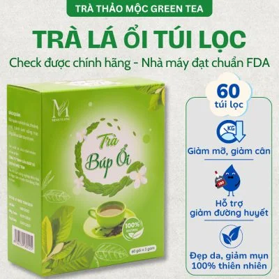 Trà Lá Ổi Green Tea Hộp 60 Túi Lọc