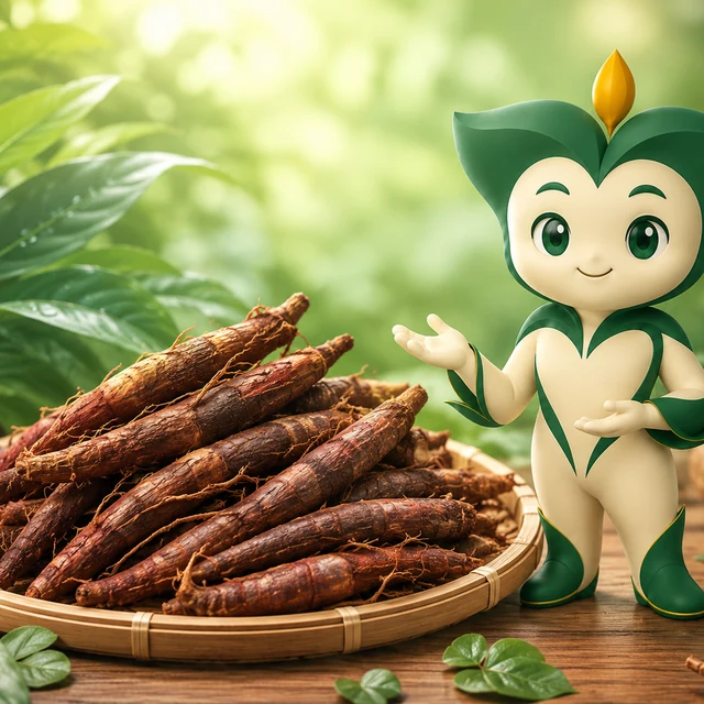 Sâm cau trong công thức trà thảo mộc.