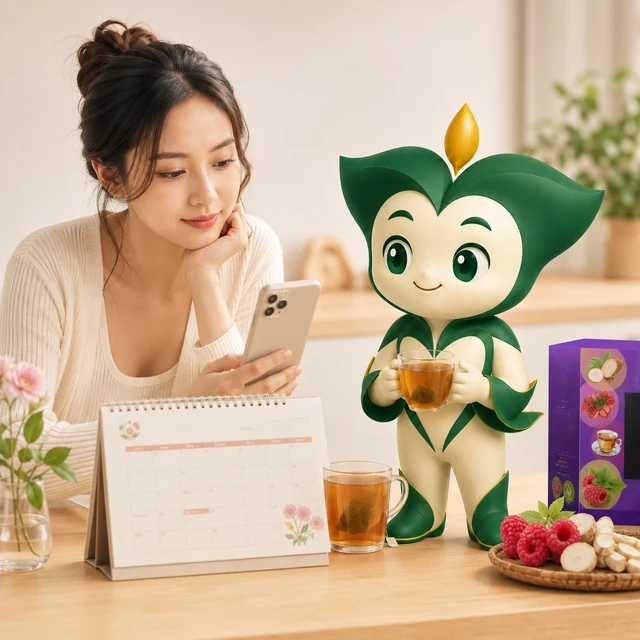 Phụ nữ trẻ theo dõi lịch chu kỳ và chờ ngày kinh đến.